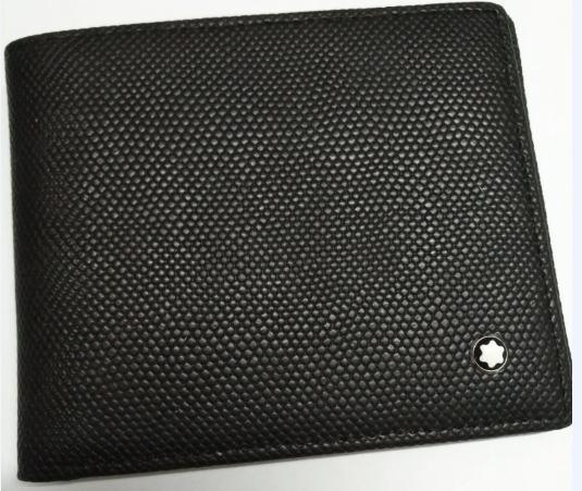 Montblanc Wallet Mens Black Leather / Low Price